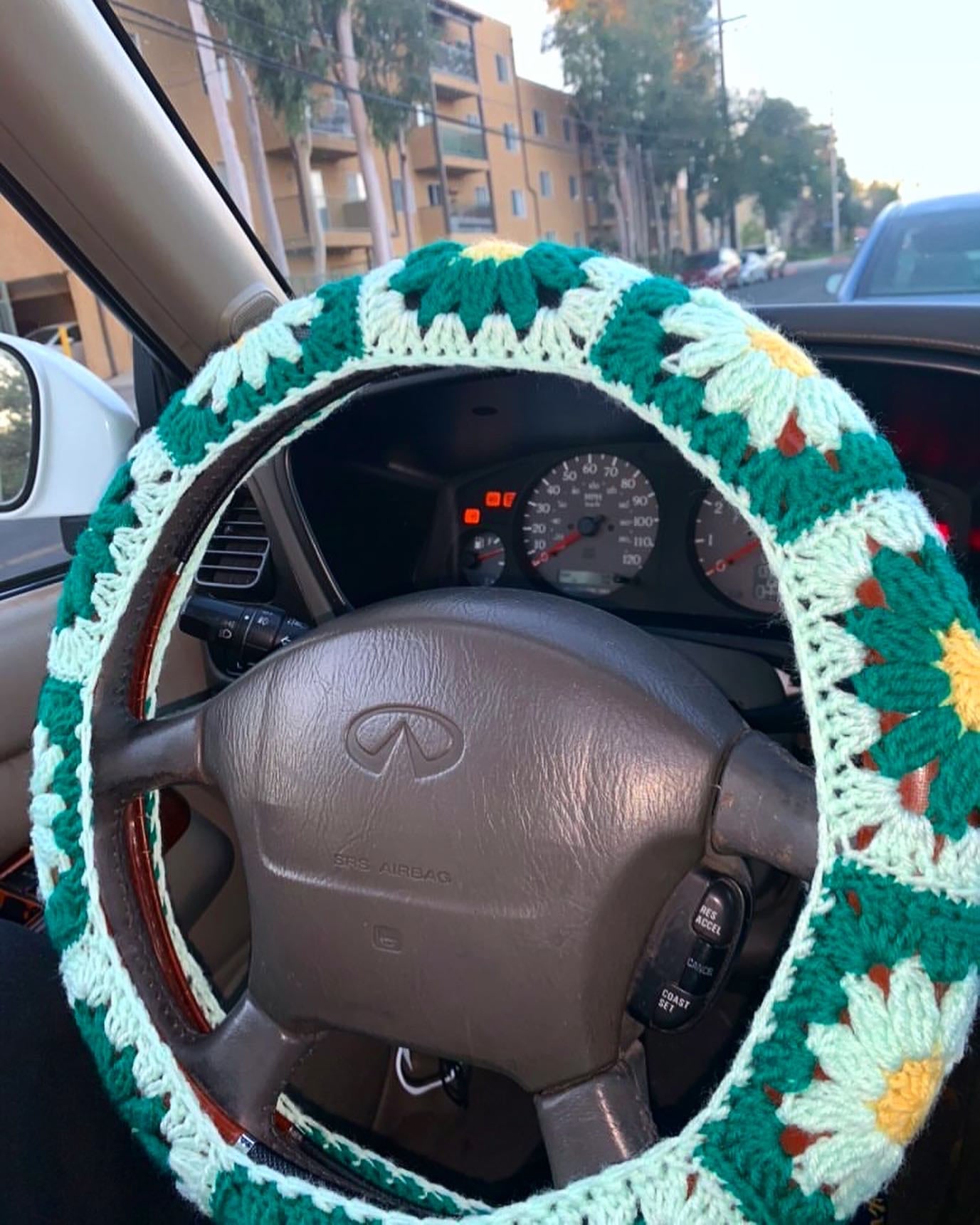 Crochet Steering Wheel Cover for Carsteering Wheel 